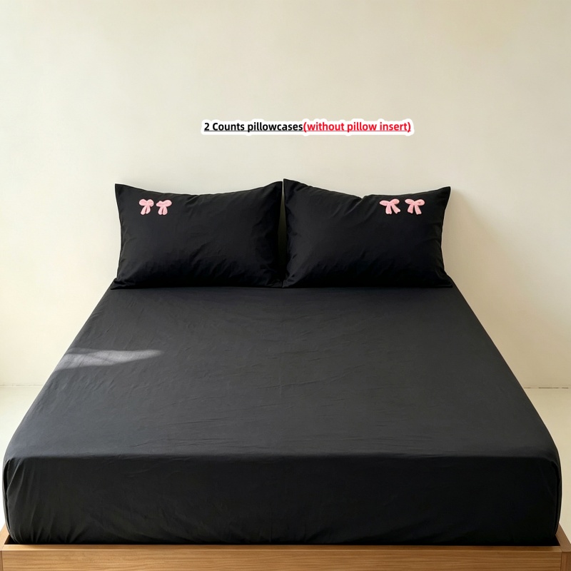 Embroidery Paper - 3Pcs Fitted Bed Sheet With Elastic