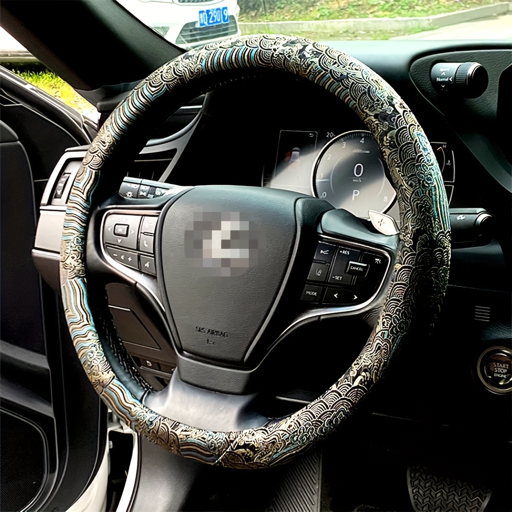 Car steering wheel cover, broc - Embroidery Hub review and price
