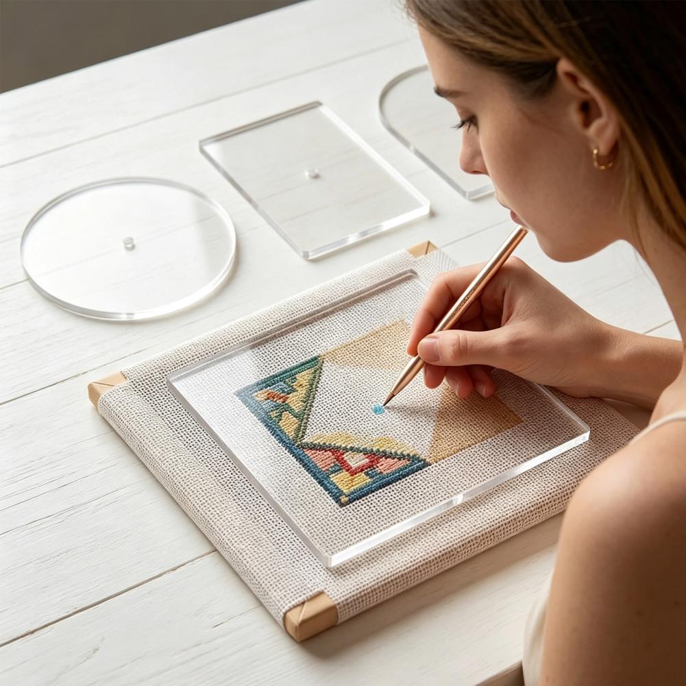 5PCS Embroidery Acrylic Templa - Embroidery Canvas review and price