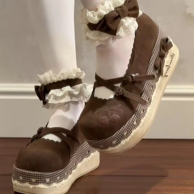 Lolita High Heels Height Incre - Embroidery Canvas review and price