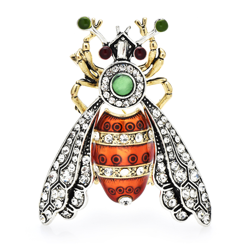 Wuli&baby Vintage Bee Brooches - Embroidery Kiss review and price