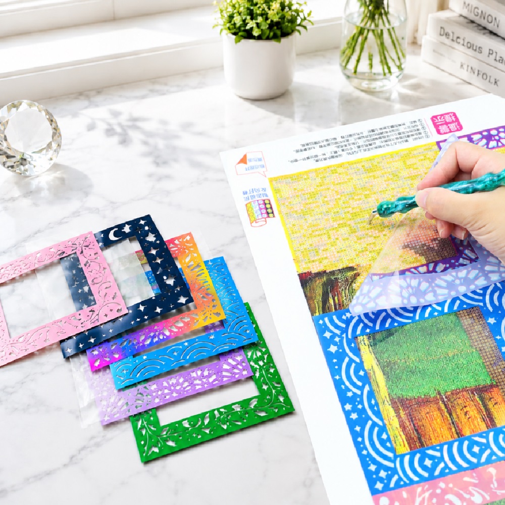 6Pcs 10/15cm Optional Diamond  - Embroidery Paper review and price