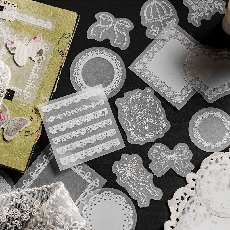 30pcs/lot White Translucent La - Embroidery Paper review and price