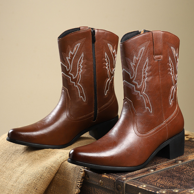 2026 Men Classic Retro Western - Embroidery Fabric review and price