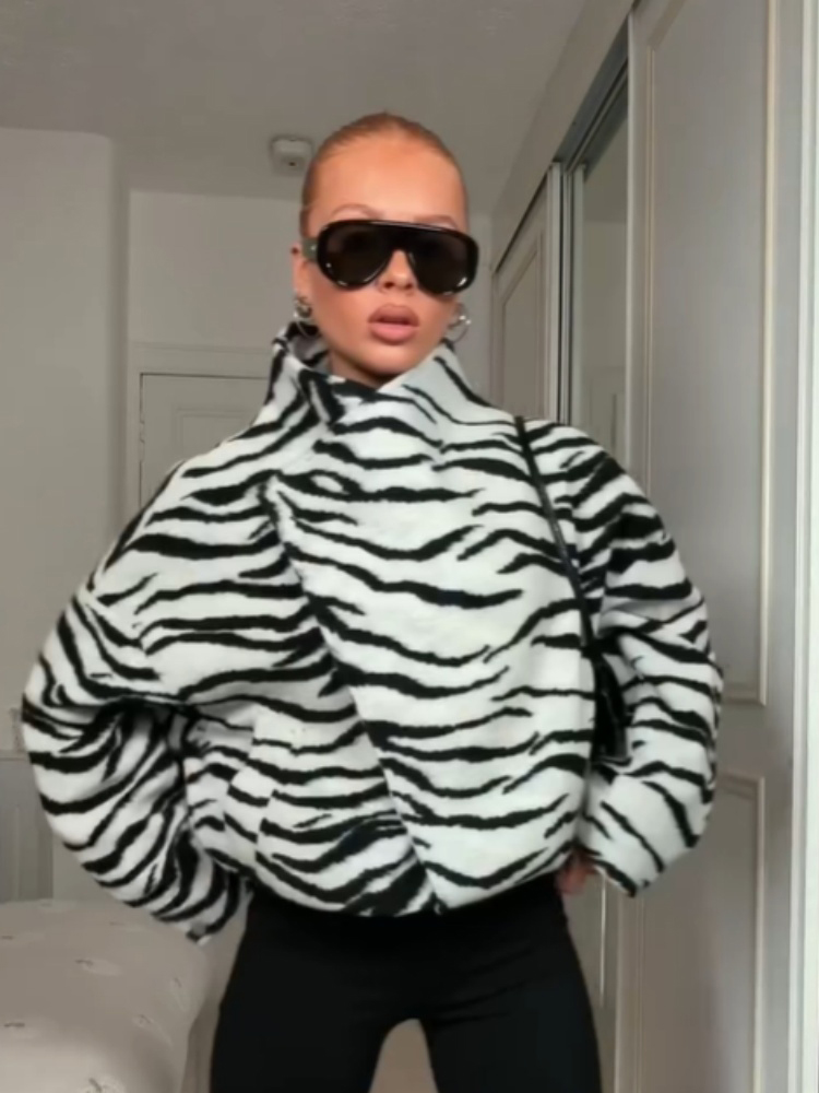 Fashion Zebra Print Asymmetric - Felt Sheet Wool review and price