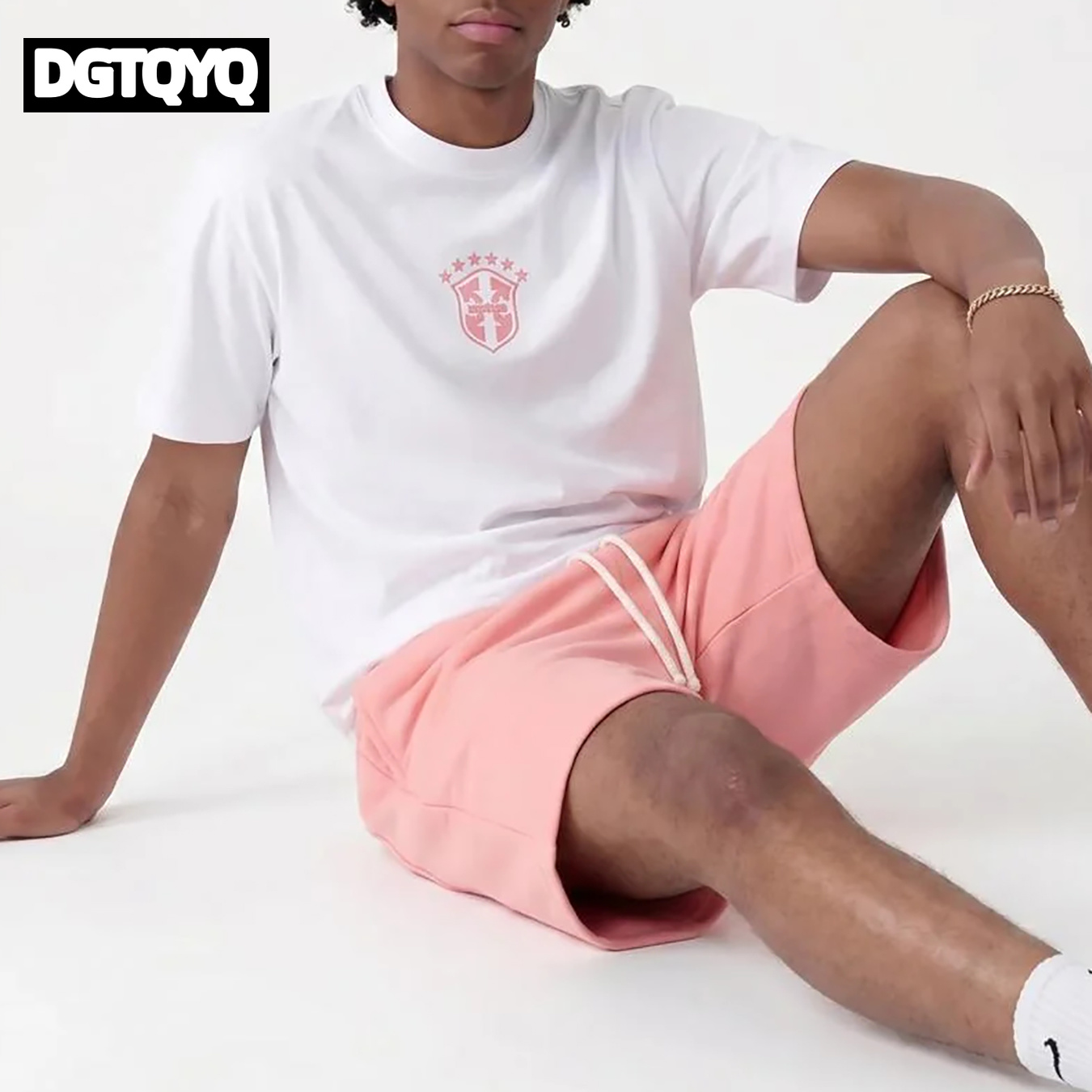 Man's Summer New Pink Embroide - Embroidery Men Shirt review and price
