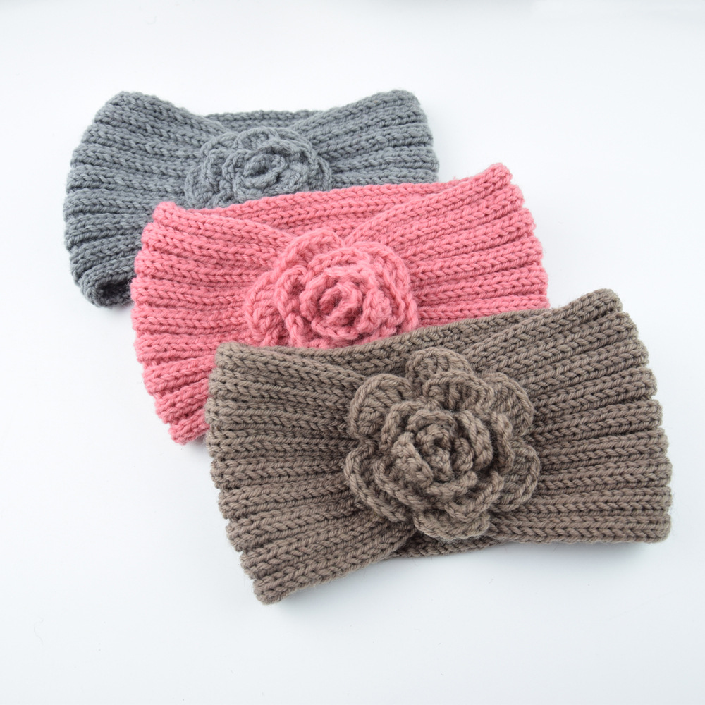 Women Camellia Flower Knitted  - Felt Sheet Wool review and price