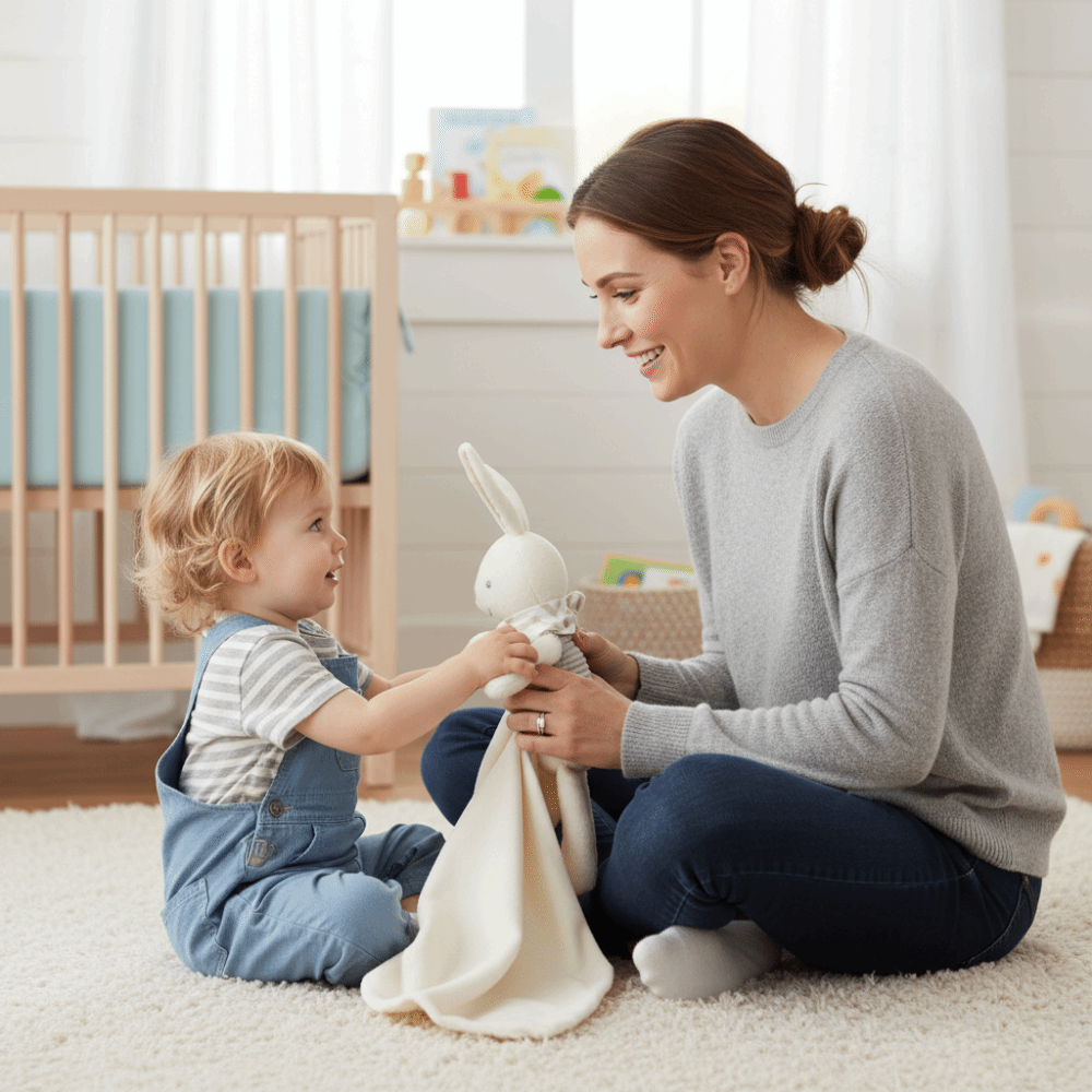 Square Shape Baby Rabbit Comfo - Embroidery Rabbit review and price