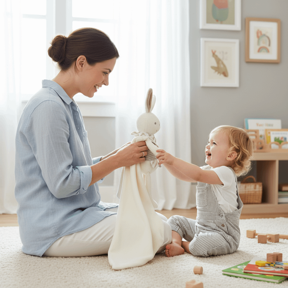 Square Shape Baby Rabbit Comfo - Embroidery Rabbit review and price