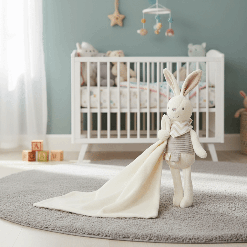 Square Shape Baby Rabbit Comfo - Embroidery Rabbit review and price