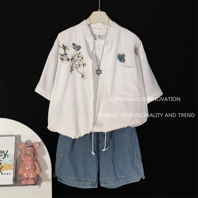 Men's 3 Piece Set Chinese Styl - Embroidery Men Shirt review and price