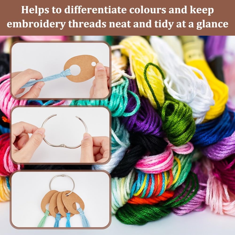 100Pcs Teardrop Floss Thread D - Embroidery Paper review and price