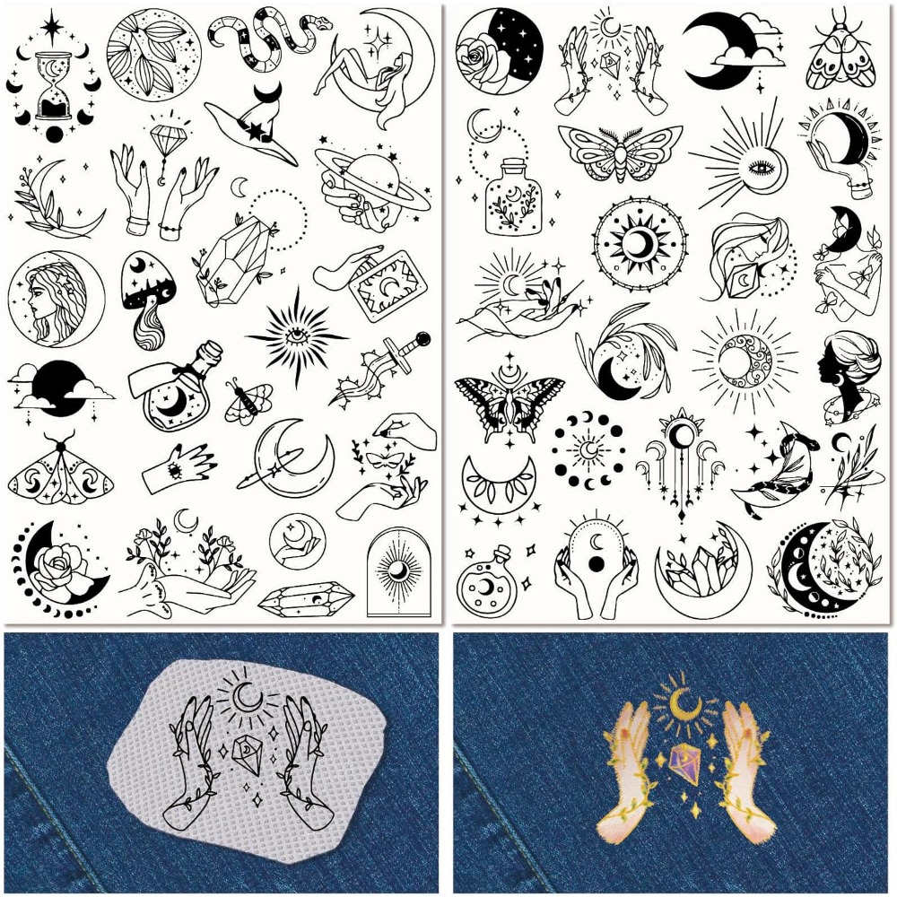 51Pcs Boho Moon Sun Water Solu - Water Soluble Stabilizer review and price