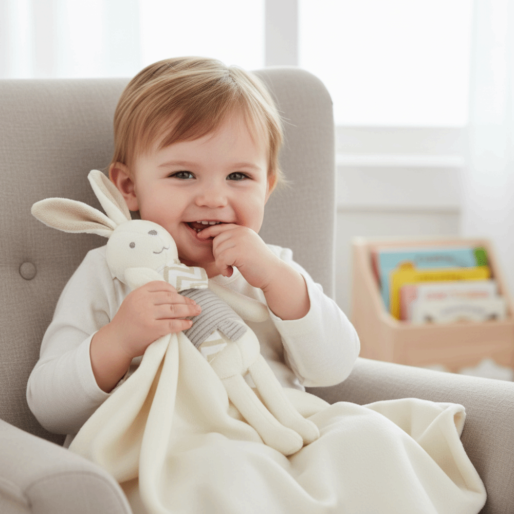 Square Shape Baby Rabbit Comfo - Embroidery Rabbit review and price